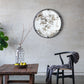 Theodor - Mirror With Industrial Design Round Mirror With Metal Frame For Wall Decor & Entryway Console Lean Against Wall - Black