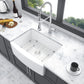 Farmhouse Sink, Apron Front Single Bowl With Arch Edge Design