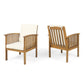 Casa - Acacia Club Chair Coastal Classic Outdoor Seating, Waterproof Fabric