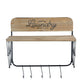 Laundry Rack With Accordion Design - Brown / Black - Black Brown