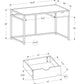 Computer Desk For Home Office, Laptop, 1 Storage Drawer, Contemporary & Modern