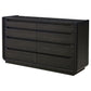 Bangor - 8 Drawer Bedroom Dresser Cabinet - Black
