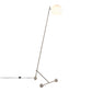 Eileen - Contemporary Floor Lamp - Nickel / White