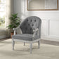 Florian - Antique Chair - Gray / White
