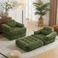 Convertible 2 In 1 Armrest Sofa For Bedroom