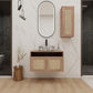Bathroom Vanity & Art Sink And Side Cabinet, Float Mounting Design