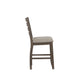Counter Side Dining Stool With Ladder Back (Set of 2) - Gray