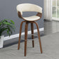 Swivel Bar Stool Elegant Design With Upholstery