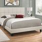 Queen Size Bed, Upholstered, Transitional - Beige