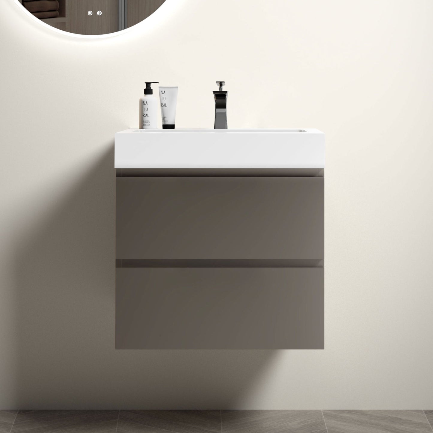 Alice - Bathroom Vanity With Sink, Wall Mounted, Floating