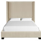 Upholstered Bed, Space-Saving Design