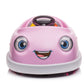 Bumper Car For Kids, 12V Dual Drive 1-6 Years Old Children's Electric Car With Pushrod Dinner Plate USB Bt Music Rocking Horse Mode Anti-Collision Bumper Ride On Car