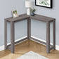 Corner Accent Console Table For Entryway, Unique Design Contemporary & Modern