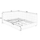 Upholstered Storage Tufted Bed Frame With Backrest And Armrests