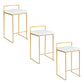 Fuji - Contemporary / Glam Design Counter Stool (Set of 2)