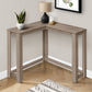 Corner Accent Console Table For Entryway, Unique Design Contemporary & Modern