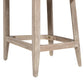 Newport - Coastal Curved Back Upholstered Counter Stool - Two Tone Neutral Gray