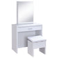 Walsh - Makeup Vanity Table With Mirror And Stool - White