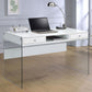 Barretta - 2 Drawer Writing Desk - Gloss White