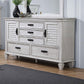 Lockeford - 5 Drawer Dresser With Side Cabinets - White