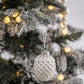 Christmas Ball Ornaments, Glass Decorative Hanging Ball Christmas Tree Ornaments, For Holiday Party Decorations (Set of 6) - White