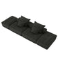 Modern Oversized Diy Combination, Modular Sectional Sofa With Pillows