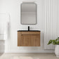 Wall Mounted Bathroom Vanity With Basin And Adjustable Open Shelf