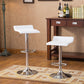 Matrel - Set of 2 - 26" Cream Fabric and Gold Frame Counter Stools