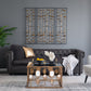 Metal Decorative Wall Art With Frame, Wall Decor For Living Room (Set of 3) - Gold