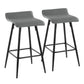 Ale - Contemporary Fixed Height Counter Stool (Set of 2)