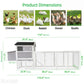 Chicken Coop, Large Outdoor Hen House With Run And Nesting Box Poultry Cage
