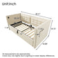 Upholstered Daybed With Hydraulic Storage And USB / Type - C Charging