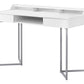 Computer Desk For Home Office, Storage Drawers, Versatile Placement - White
