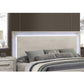 Elegant Style Bed With LED Lights On Headboard