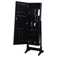 Casey - Jewelry Cheval Mirror With Storage - Black