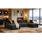 Custom Configuration Modular Sectional With Toss Pillows