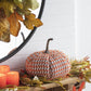 Pumpkin Ornament Decor For Holiday Harvest Festival Fall Festival & Thanksgiving (Set of 2) - Orange Multi
