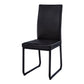 Dining Chair Side Upholstered, For Dining Room (Set of 2) - Black