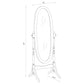 Dunne - Cheval Mirror With Oval Frame