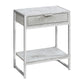 Accent Side Table, Storage Drawer, Spacious Tabletop