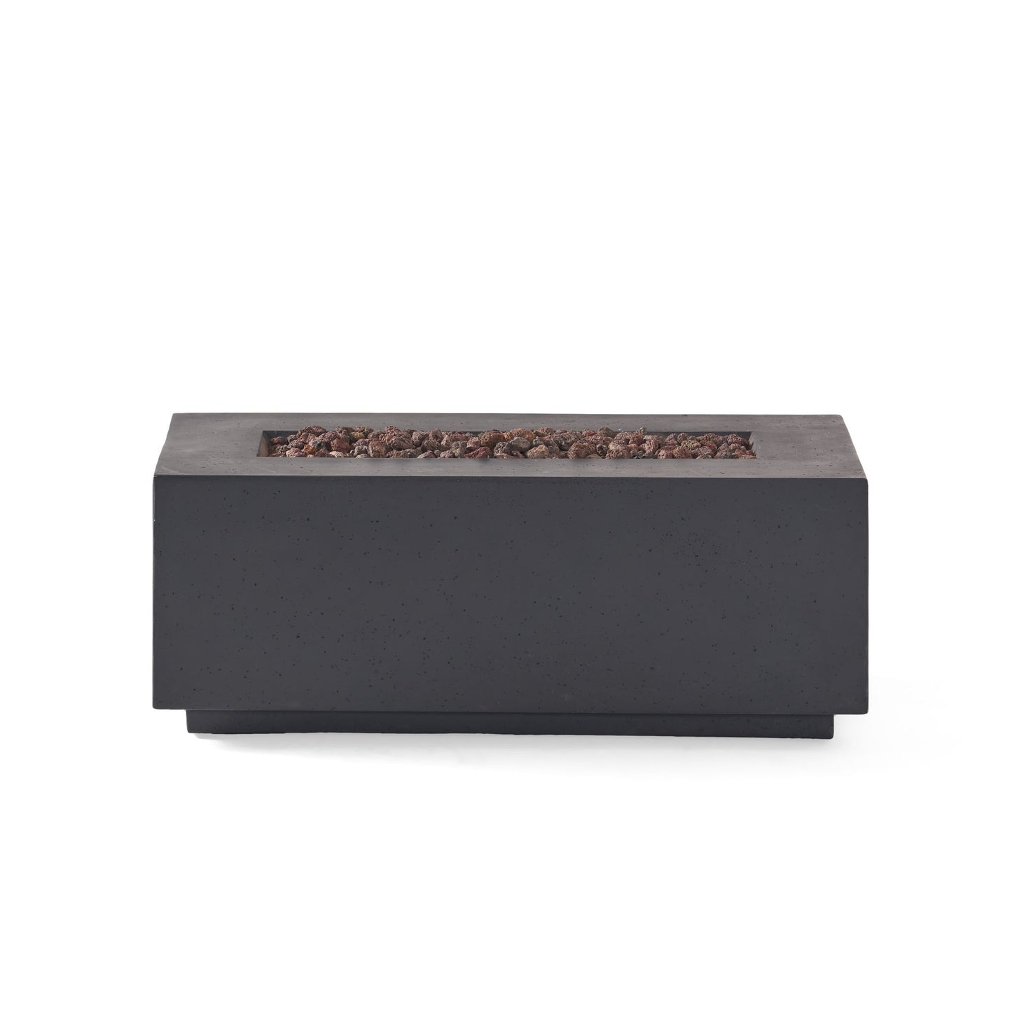 Contemporary Outdoor 40, 000 Btu Propane Fire Pit - Dark Gray