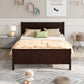 Platform Bed Frame Mattress Foundation Sleigh Bed With Headboard / Footboard / Wood Slat Suppor