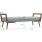 Cora - Bench - Gray