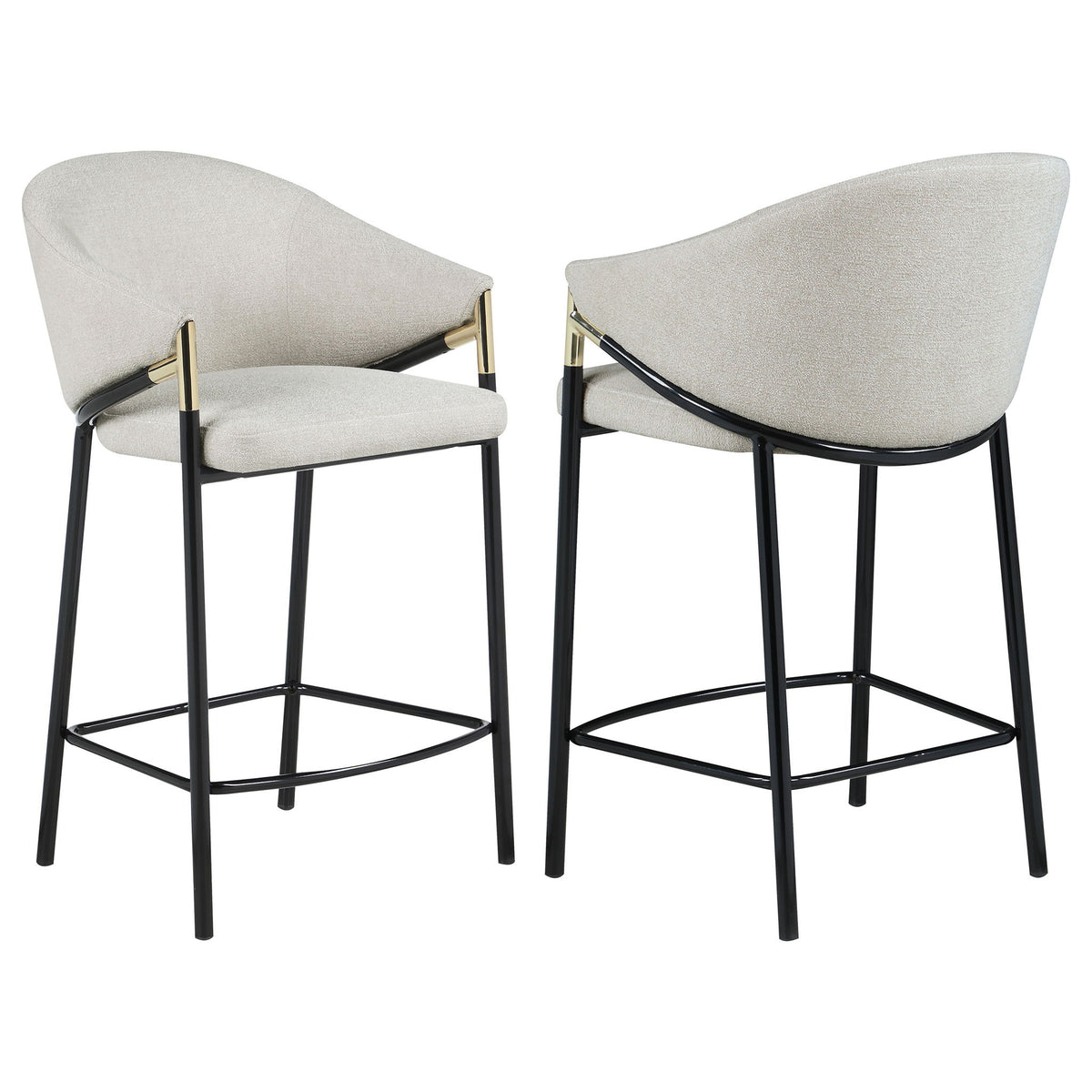 Sloped Arm Bar Stools (Set of 2)