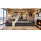 Custom Configuration Modular Sectional & Toss Pillows