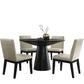 Jasper - Contemporary Round Dining Table With Finish Chairs