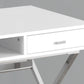 Computer Desk For Home Office, Laptop, Storage Drawers, Glossy Contemporary & Modern