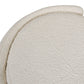 Fuji - Oval Storage Bench, Upholstered - Ivory White