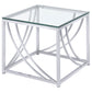 Kempton - 3 Piece Coffee And End Table Set - Chrome