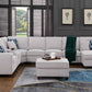 Eric - 9 Piece Upholstered Sectional With Ottoman